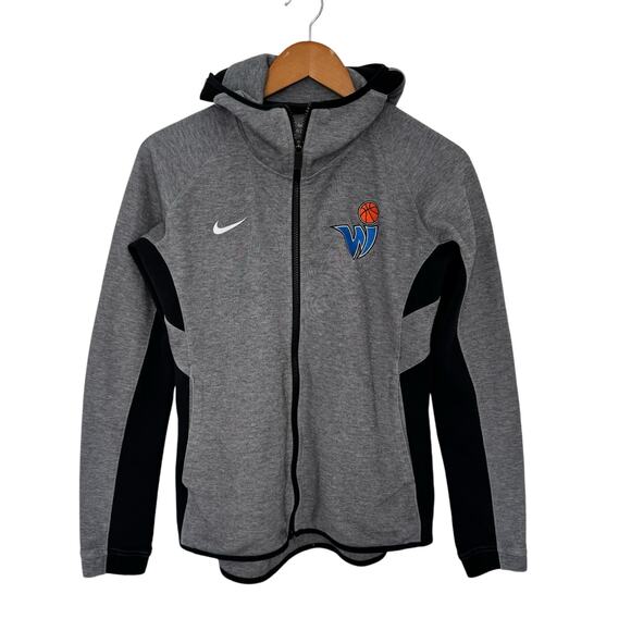 NIKE Jacket Size Medium Basketball Showtime Hoodie Wisconsin Impact Activewear - Picture 1 of 11